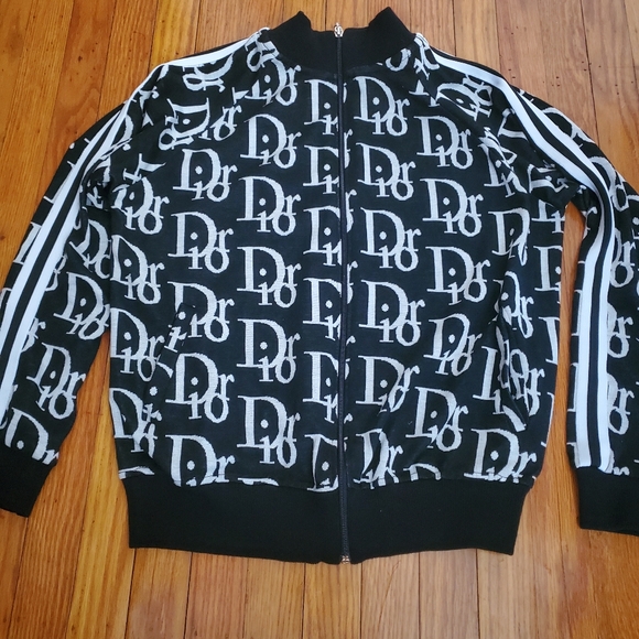Dior Black and White bomber Cotton Jacket WOMEN'S Sz M - Picture 1 of 15